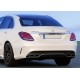 Mercedes Benz W205 AMG C63 Style Rear Diffuser with Tailpipes