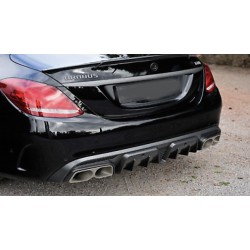 Mercedes Benz W205 Brabus Style Rear Diffuser with Tailpipes