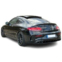 Mercedes Benz W205 Coupe Rear Diffuser with Tailpipes